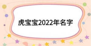 虎寶寶2022年名字