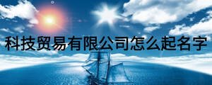 科技貿(mào)易有限公司怎么起名字