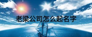 老梁公司怎么起名字